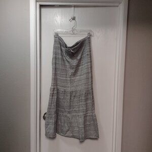 Coolibar gray UPF 50+ drawstring maxi skirt